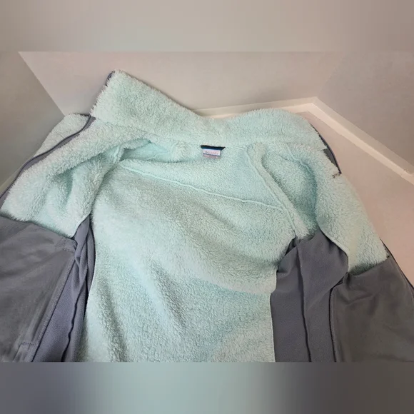 Columbia Fleece Jacket - Mint and Gray - Picture 6 of 6